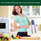 Disposable Coffee Cup Dispenser with Handles, Countertop or Wall Mount Hot/Cold Drink Cup and Lid Holder - Bathroom/Kitchen/Office Acrylic Cup Lid Storage Organizer (2 Compartments, White)