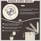 ShanSon Coffee Canister Airtight Coffee Container Stainless Steel Coffee Bean Storage Container with Scoop Coffee Canister for Beans Grounds Sugar Flour Tea Cereal,22OZ,Beige