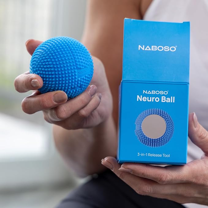 NABOSO Neuro Ball, Foot Myofascial Release Tool, Textured Massage Ball for Feet, Self Massage, Mobility and Recovery