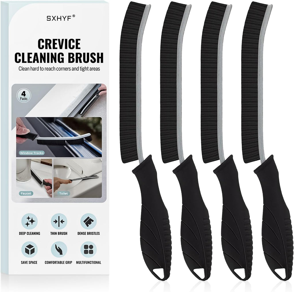 SXhyf Cleaning Brush - Hard Bristle Crevice Cleaning Brush, Multifunctional Gap Scrub Brush, Kitchen Essentials, Bathroom Cleaner Tools for Household Use, Home, Window, Toilet, Stove
