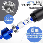 1LB Weighted Jump Ropes for fitness Women Men, Aluminum Handles for MMA, Boxing, CrossFit, Weight-loss Workouts, Tangle-Free Ball Bearing Rapid Speed Skipping Jump Rope with Adjustable 9mm Cotton & PVC Cord