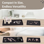 Countertop and Vanity Tray - 2 PC (11” and 7”) Shatterproof Silicone Kitchen and Bathroom Trays for Counter, Kitchen Soap Dispenser Tray, Vanity Trays for Bathroom, Perfume Key Tray