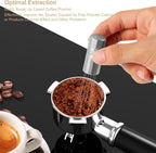 WDT Tool Espresso Distribution Tool,Coffee Distribution Tool with Magnetic Stand, Espresso Accessories with 6 Extra Φ0.25mm Stainless Steel Needles for Barista (Crystal Silver, Φ0.25mm)