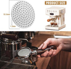53.35mm Espresso Puck Screen, Stainless Steel Reusable Espresso Filters, 150μm, Bottomless Portafilter Filter Accessories for Espresso Portafilter Filter Basket