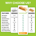 Pots and Pans Organizer under Cabinet, Bamboo Expandable Bakeware and Cutting Board Organizers, Adjustable Pot Lids Holder Rack, Cookie Sheet Baking Pan, Tray Organizer for Kitchen Storage (Natural)