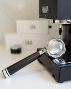 LILQ 58mm Bottomless Naked 2 Ears Portafilter Compatible with Gaggia Machines– Includes 18–20g Basket (Aluminum Flat, 58mm For Gaggia)