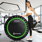 DARCHEN 400LBS Rebounder Trampoline for Adults, Indoor Mini Trampoline Silent Fitness Trampoline Small Bungee Rebounder Jumping Cardio Trainer Workout Exercise Workout with Handrail Bar [40 Inch]