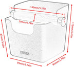 Knock Box Espresso, Stainless Steel Knock Box for Coffee Grounds, with Removable Rubber Bar and Anti-slip Pad, Small, Black