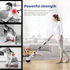 Electric Spin Scrubber for Cleaning-2 Adjustable Speeds,8 Cleaning Brushes,Cordless Cleaning Tools, Shower Scrubber with Long Handle,Power Scrubbers for Cleaning Bathroom, Tile Tub