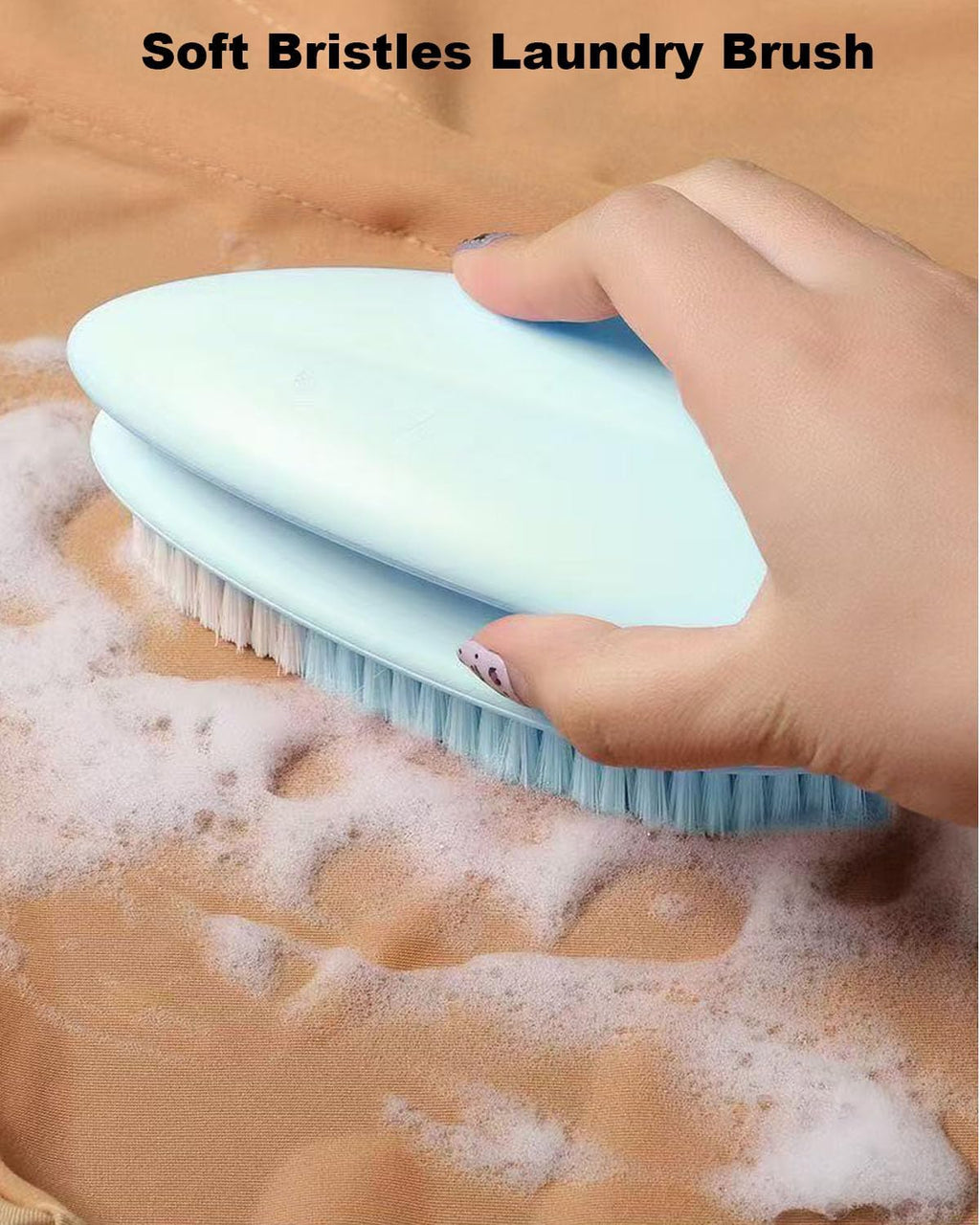 Cleaning Scrub Brushes Laundry Brush Soft Bristle Scrubbing Brush Clothes Brush Removes Stains from Fabrics Cleaning Brush Scrubber Brush for Fabric,Carpet,Clothes - 2 Pack