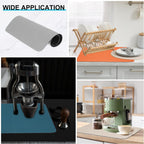 uxcell Silicone Mats for Kitchen Counter, 35.4" x 23.6" Non-Slip Countertop Protector Mat Heat Resistant Coffee Mat Waterproof Table Placemat, Gray