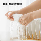 Thick Cotton Napkins – Flour Sack Napkin for Kitchen, Set of 12 (18"x18"), 100% Cotton, Highly Absorbent Hand Towels, Reusable Baking Cloths for Bread Proofing, Pastry & Tea Towels – White