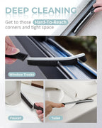 SXhyf Crevice Cleaning Brush - Grout Scrub Brush, House Cleaning Supplies, Gap Cleaning Tools, Home Essentials, Gifts for Women Men, Hard Bristle Crevice Cleaner Brush for Household Use, Bathroom