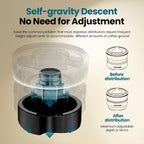 MHW-3BOMBER 53.3mm Coffee Distributor for Breville, Gravity Espresso Distribution Tool with Adaptive Height for Barista, Coffee Leveler for 53mm/54mm Portafilter, Astra Distributor, T7020-OS