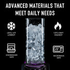 71oz Rectangle Airtight Glass Storage Containers with Bamboo Lids (Set of 3), Square Food Storage Jar, Pantry Organizers for Sugar, Flour, Spaghetti and Coffee beans (‎with Black Lable)