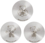 MEION 53.3mm Espresso Puck Screen-3 Pack 0.2mm Ultra Thin Espresso Puck, Stainless Steel Reusable Coffee Filter, Compatible with Espresso Machine 54mm Portafilter Basket