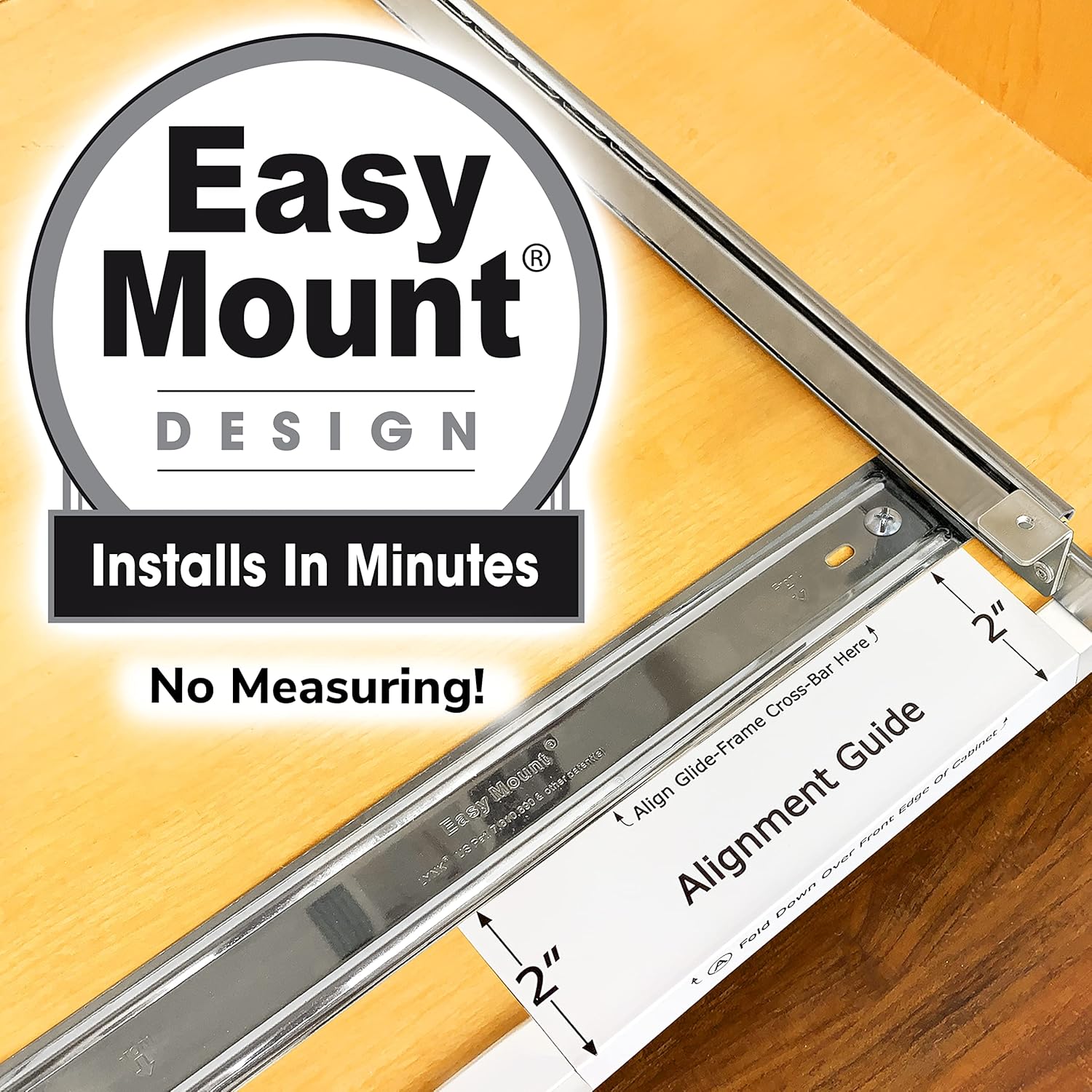 LYNK PROFESSIONAL® Pull Out Under Sink Kitchen Cabinet Organizer - 11.5 in. x 21 inch deep Drawer - Sliding Shelf Organizer for Cabinets and Undersink Storage Shelves - Lifetime Ltd. Warranty – Chrome