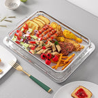 Air Fryer Basket, OPENICE 2 Set Air Fryer Pan and Crisper Tray for Oven, Non-stick Oven Air Fryer Basket for Baking and Crispy Foods - Large & Medium