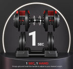 Yaheetech Adjustable Dumbbell Set Free Weight Dumbbells 40lbs/52.5lbs/90lbs Fast Adjust Dumbbells Dumbbell Weight Set, with Tray for Men/Women Strength Training Equipment