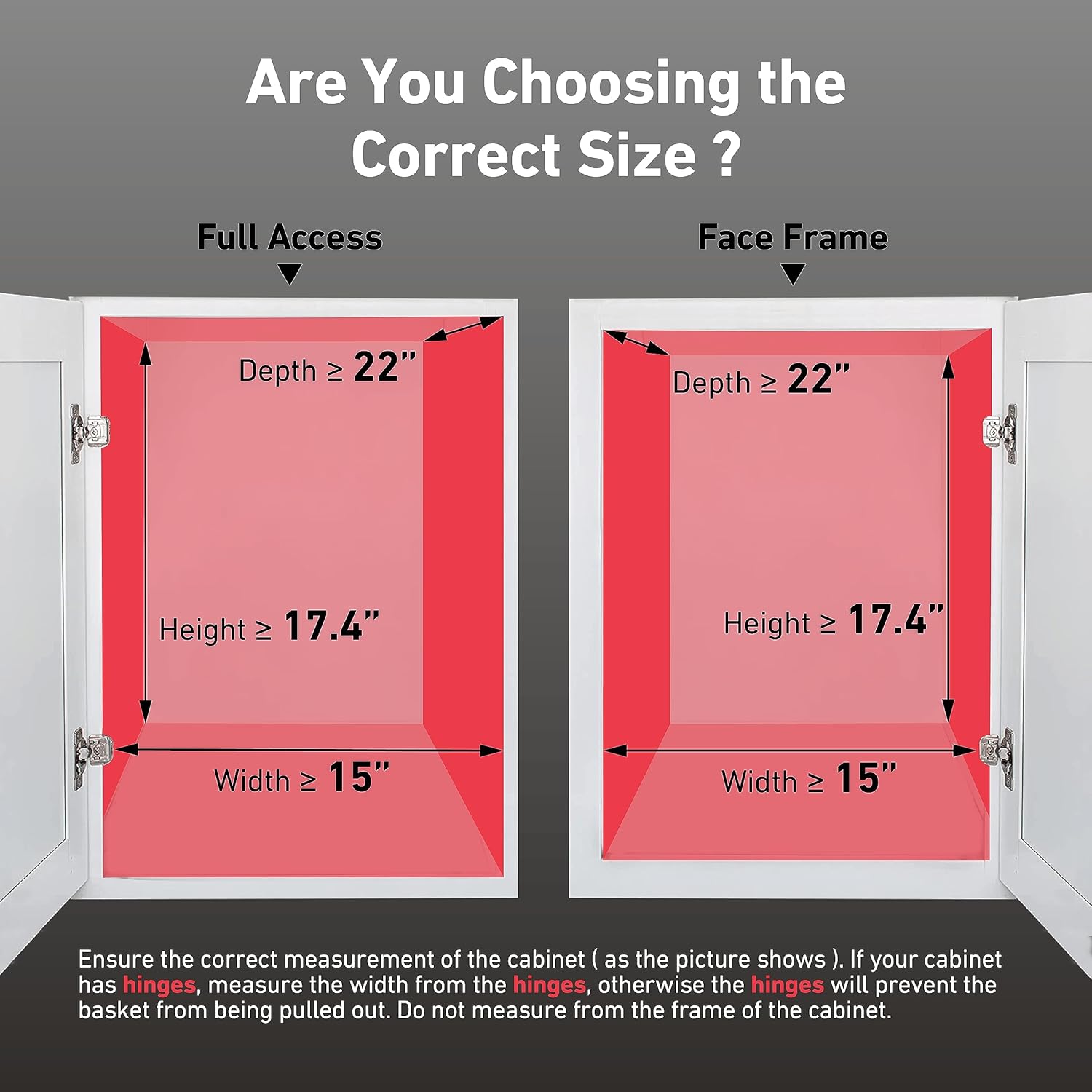 Pull Out Cabinet Organizer(14" W x 21" D), 2 Tier Slide Out Shelves with Wood Handle, Sliding Drawer Pull Storage Shelf for 15-1/4” Cabinet Opening, Chrome