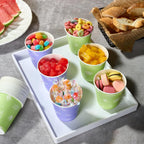 LITOPAK 1200 Pack 5 oz Paper Cups, Colorful Samll Disposable Paper Bathroom Cups for Parties, Travel, and Events