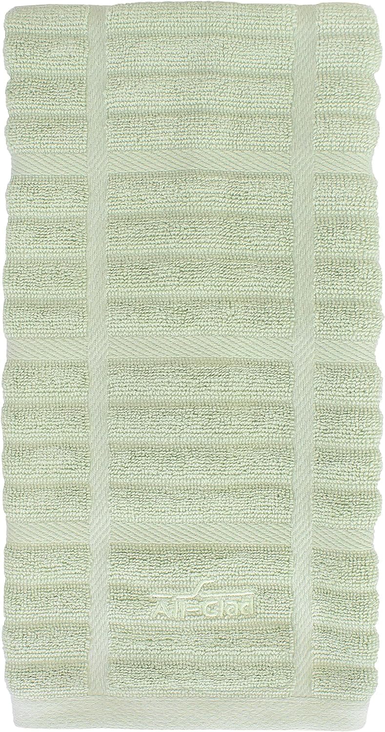 All-Clad Solid Kitchen Towel: Highly Absorbent - 100% Cotton, 17"x30" Towel for Cleaning & Drying Dishes, Glassware, or Countertops, 1-Pack, Fennel