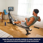 Hydrow Wave Rowing Machine with 16" HD Touchscreen & Speakers - Foldable | Live Home Workouts, Subscription Required