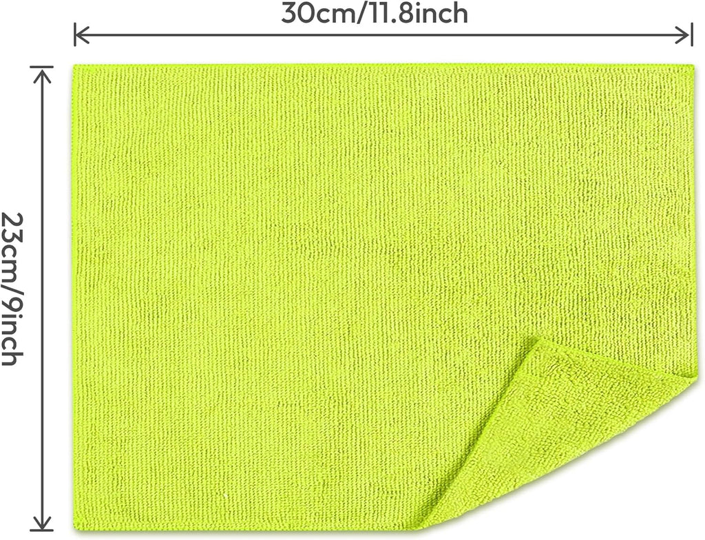 Microfiber Cleaning Cloths,15 Bags, 11.8in*9in, Absorbent Cleaning Rags Towels with Dispenser Box for Car, House, Kitchen, Window