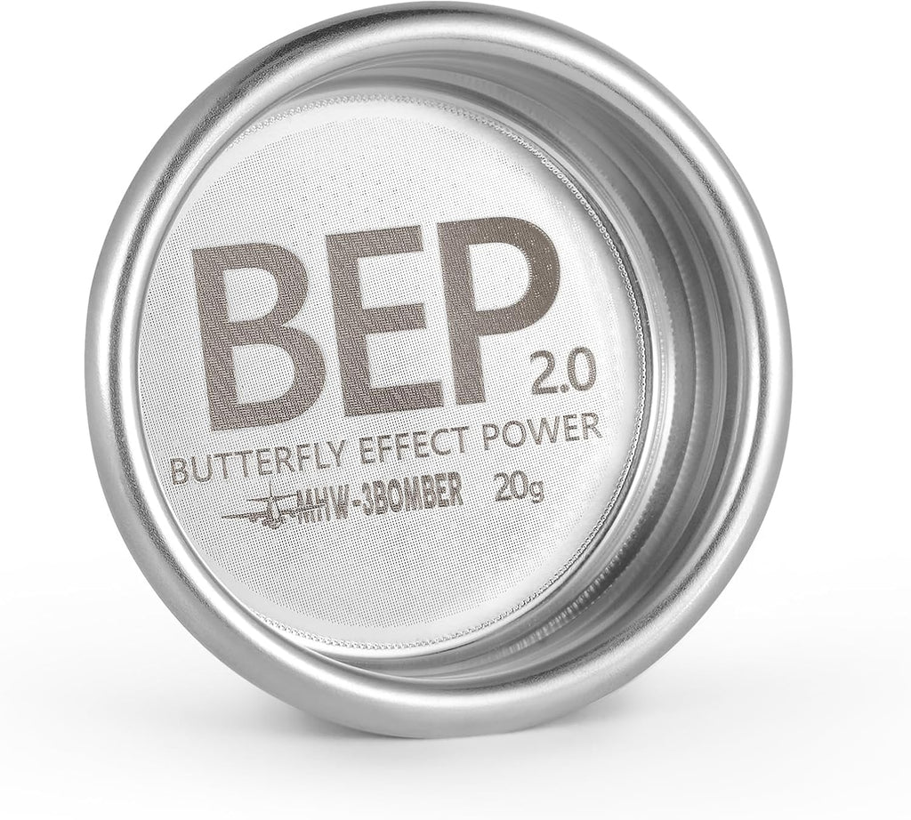 MHW-3BOMBER 58mm Espresso Filter Basket, 20g Double-layer Stainless Steel High Precision Extraction Portafilter Basket Filter Fits Most 58mm Portafilter, Ridged, FB5629-OS