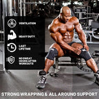 Schiek Sports Model 1170 Knee Sleeves - 5mm Neoprene Knee Compression Sleeves for Weight Lifting