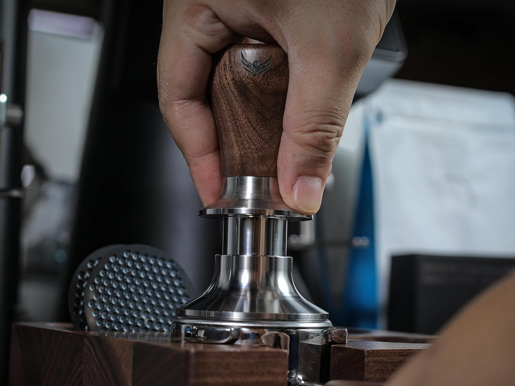 57mm Tamper Walnut Calibrated Espresso Tamper Compatible With Lelit Anna, Grace, Anita, Ascaso Dream, Arc, Basic, La Pavoni Domus Bar, Club, 57 mm Portafilter Espresso Machines