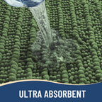 Arotive Luxury Chenille Bathroom Rug Mat, Extra Soft Thick Absorbent Shaggy Bath Rugs, Non-Slip Machine Wash Dry, Plush Bath Mats for Bathroom, Shower and Tub, 47x24, Olive Green