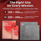 BELLEMOND「Samurai Cloth」Japanese Microfiber Cleaning Cloth | Washable, Reusable, Lint Free Cloth for Phones, Laptops, Lenses, Screens & Electronics | Made in Japan | Small | 2 Pack