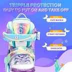 NEMONE Mermaid Inline Skates, 4 Sizes Adjustable Skates for Girls Kids with Light up Wheels, Indoor Beginner Outdoor for Kids Ages 4-6 5-8 6-12 8-12