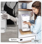 Ibyx Elegant Sliding Tray for Your Coffee Maker & Heavy Kitchen Appliances - Sturdy, Slides Easily from Under The Cabinet (Natural, 7.5”W x 14.5”D)