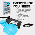 7Ft Long Resistance Bands for Stretching - Resistance Bands Set with Door Anchor - Exercise Bands Including Carry Pouch, E-Book & App - Latex-Free Workout Bands
