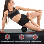 Tetop Fitness Muscle Massage Ball, 3.15in, Therapy Ball for Trigger Point Massage, Myofascial release, Mobility ball for Exercise & Recovery (Purple)