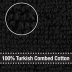 All-Clad Solid Kitchen Towels: Highly Absorbent, Super Soft Long Lasting - 100% Cotton, 17"x30" Tea Towels for Cleaning & Drying Dishes, Pans, Glassware, or Countertops, (2-Pack), Black