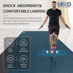 MRO Extra Large Exercise Mat For Home Gym, 15'x6'/12'x6'/9'x6'(7mm) Workout Mats for Gym Flooring, Non-Slip, Extra Thick Durable Cardio Mat, Ideal for Plyo, Weights, MMA, Jump Rope -Shoe Friendly