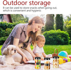 Plastic Jars with Lids 20Pcs 14 oz Clear Plastic Slime Storage Jars Containers with Airtight Leak Proof Black Plastic Screw On Lids Cylinder Clear Round Jar Food Grade Durable PET Jar