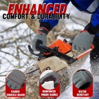 HANDLANDY Work Gloves for Men & Women, Utility Mechanic Working Gloves Touch Screen, Flexible Yard Work Gloves