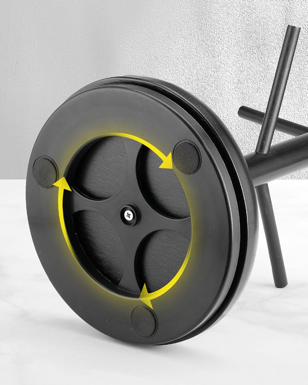 Lorbro Coffee Mug Tree, 360° Rotated Mug Holder with 8 Hooks, Wooden Coffee Cup Holder Rack Stand Accessories for Countertop Kitchen Decor Organizer