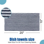 Homaxy Kitchen Towels(12 Pack, 10 x 20 inches), Ultra Soft and Absorbent Dish Towels, Reusable Fast Drying Microfiber Cleaning Cloth, Coral Velvet Wave Design No-lint, Dark Grey