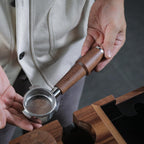 Walnut Naked Portafilter 54mm for Breville Barista Express, Pro, Touch, Bambino Plus | Premium Bottomless Portafilter | Fits BES870XL, BES878, BES880 | Includes 18–21g Filter Basket