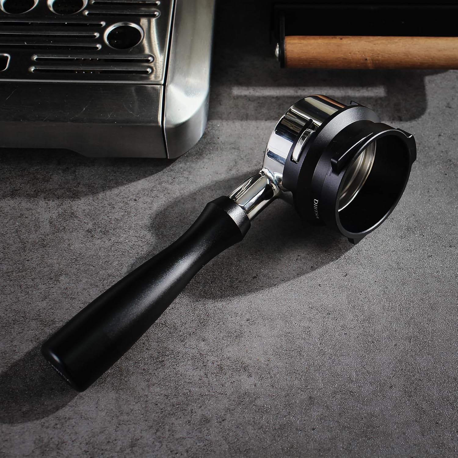 Espresso Dosing Funnel Compatible with Barsetto, Calphalon Temp IQ 58mm Portafilter, Aluminum Alloy, Black