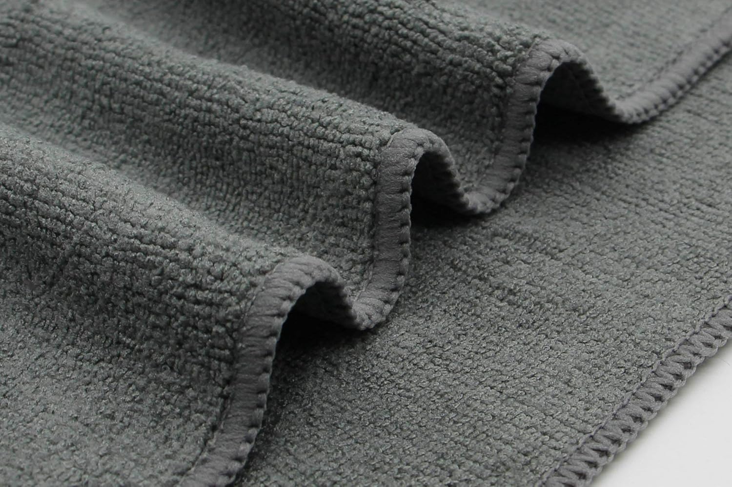 Microfiber Dish Cloths Ultra Absorbent Kitchen Dish Rags for Washing Dishes Fast Drying Cleaning Cloth 12InchX12Inch 10 Pack Gray