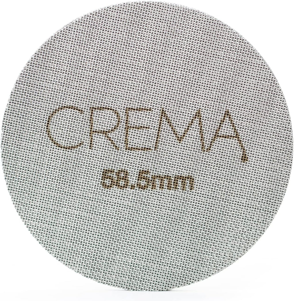 Crema Coffee Products 58.5mm Puck Screen for Barista Models | 1.7mm Thick 316L Steel Filter | Balanced Water Flow for Improved Extraction |Prevent Channeling & Reduce Maintenance|Durable,Easy to Clean