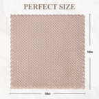 Homaxy 12 Pack Kitchen Dish Cloths, Ultra Soft and Absorbent Dish Towels, Reusable Fast Drying Microfiber Cleaning Cloth, Coral Velvet No-lint Cleaning Rags, 10 x 10 inches, Mix Color