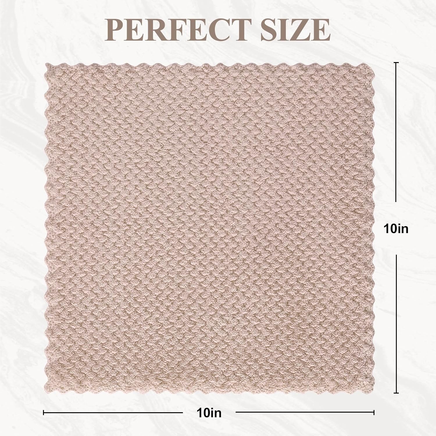 Homaxy 12 Pack Kitchen Dish Cloths, Ultra Soft and Absorbent Dish Towels, Reusable Fast Drying Microfiber Cleaning Cloth, Coral Velvet No-lint Cleaning Rags, 10 x 10 inches, Mix Color