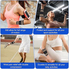 1 Pair Copper Wrist Compression Brace, Elastic Wrist Support Sleeve Sports Hand Wristlet Wrap for Women Men Gym Fitness, Workout, Typing, Weightlifting, Yoga(Large)
